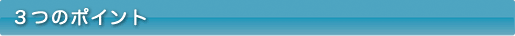 ３つのポイント