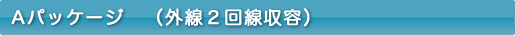Aパッケージ（外線２回線収容）