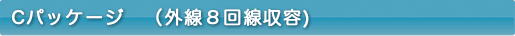 Cパッケージ（外線８回線収容）